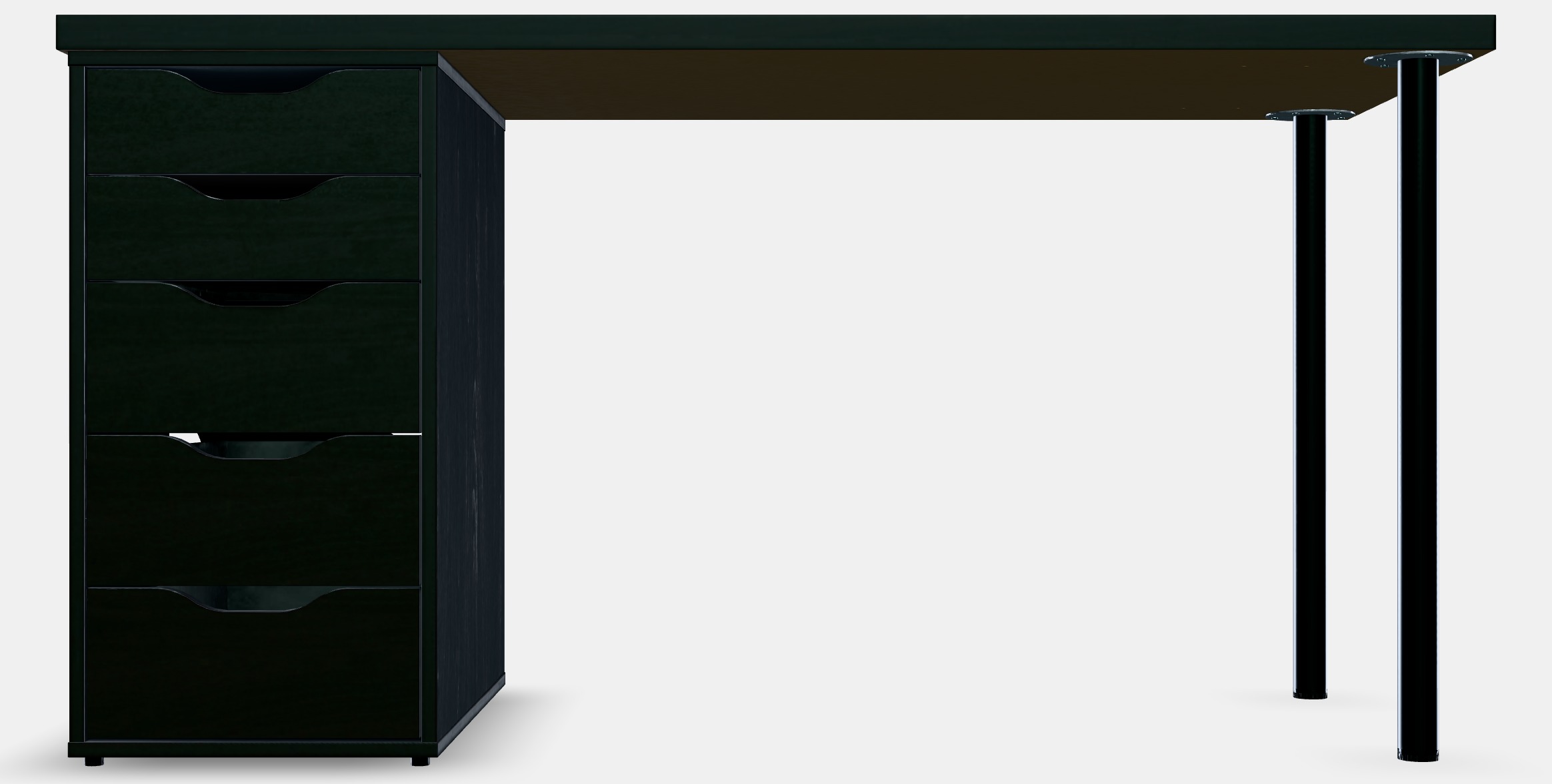 LAGKAPTEN - ALEX Desk 14 Low-poly 3D model_11