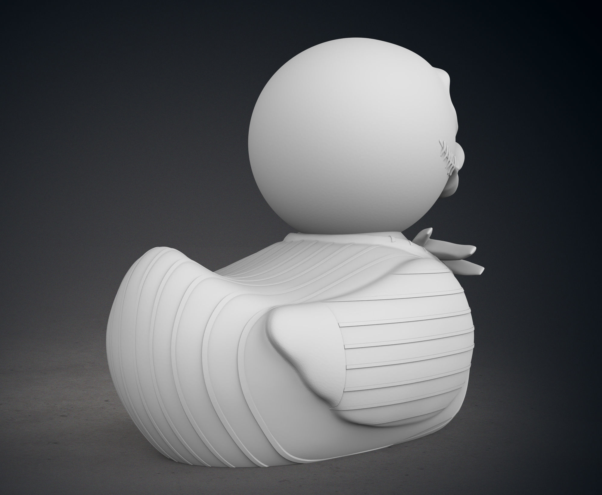 Cute  Jack Skellington Rubber Duck 3D print model_7