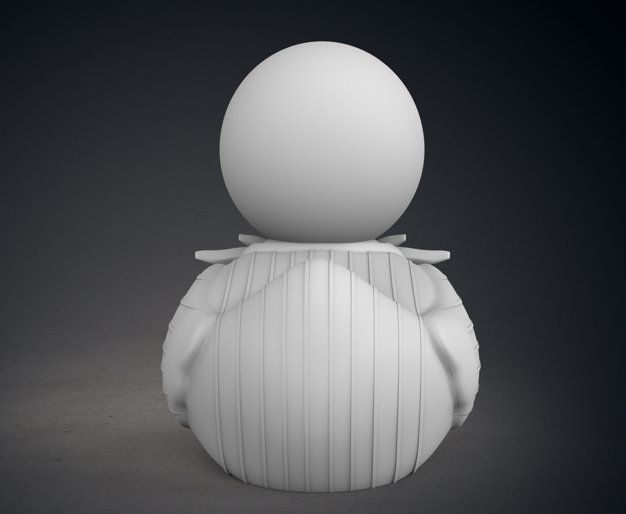 Cute  Jack Skellington Rubber Duck 3D print model_6