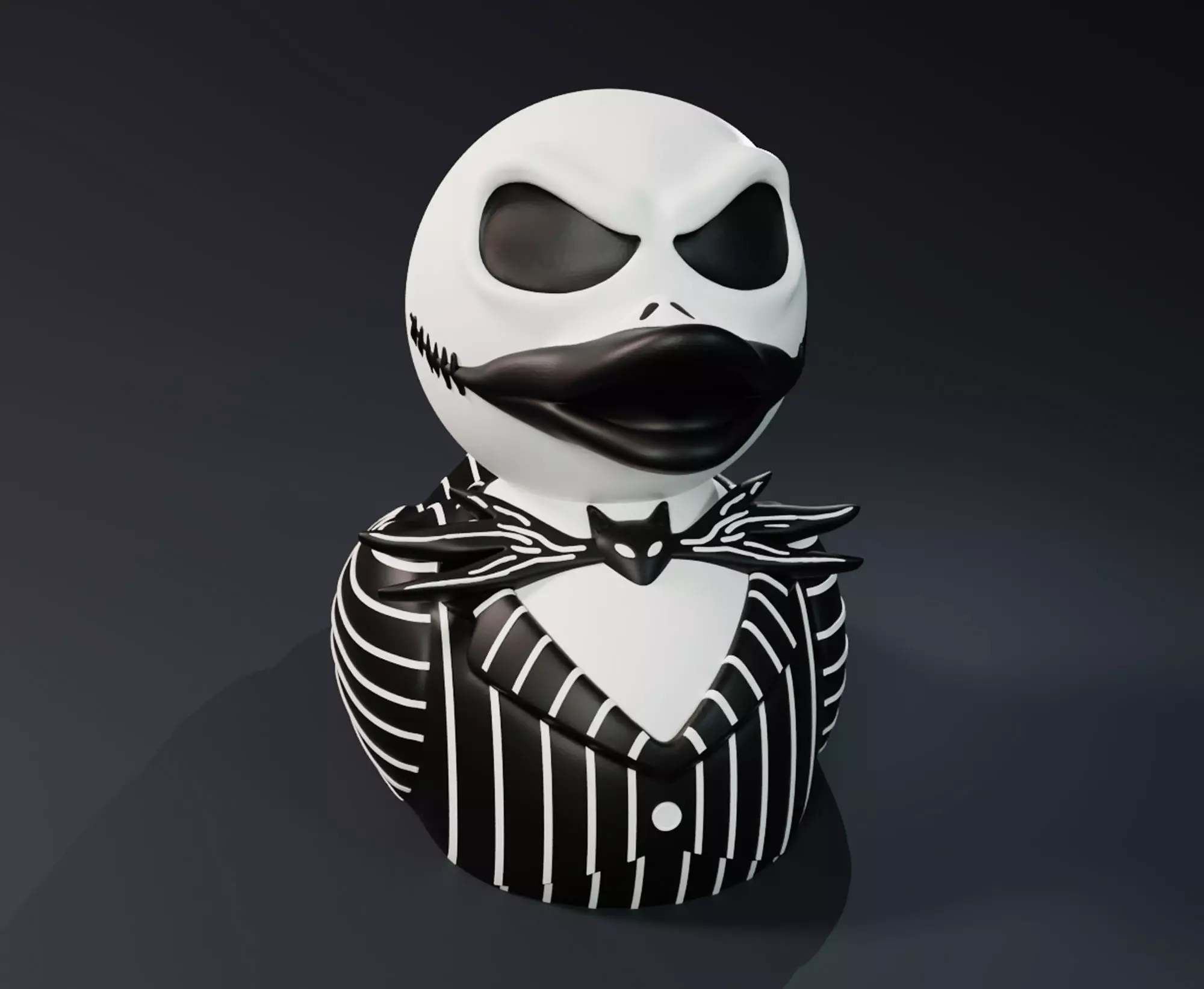 Cute  Jack Skellington Rubber Duck 3D print model_0