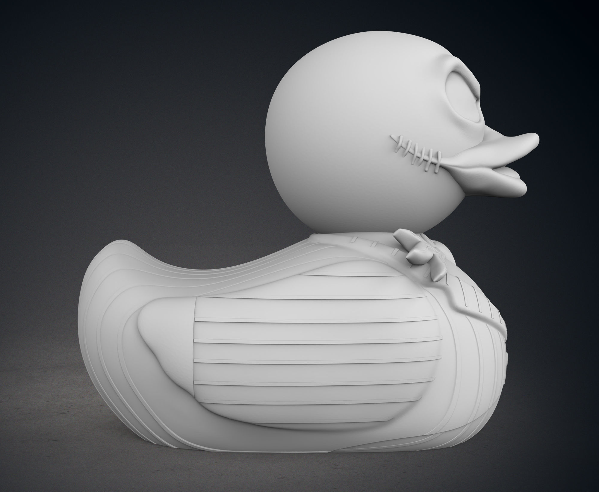 Cute  Jack Skellington Rubber Duck 3D print model_8