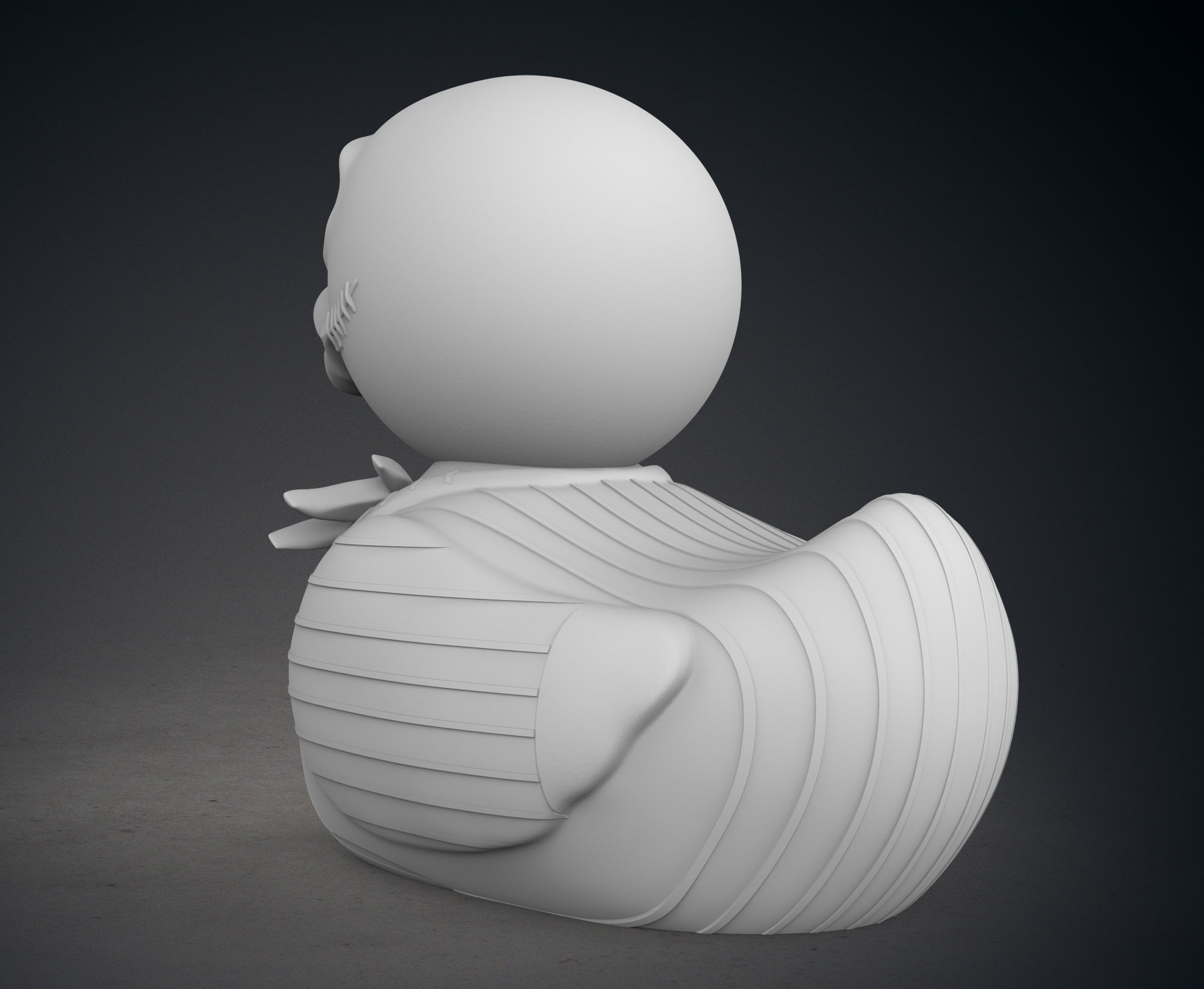 Cute  Jack Skellington Rubber Duck 3D print model_5