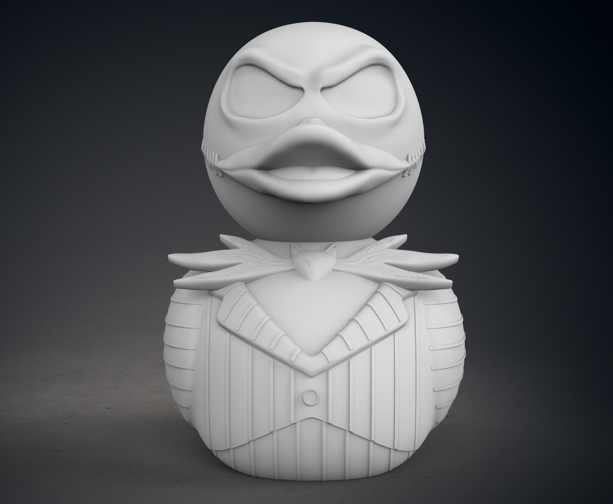 Cute  Jack Skellington Rubber Duck 3D print model_10