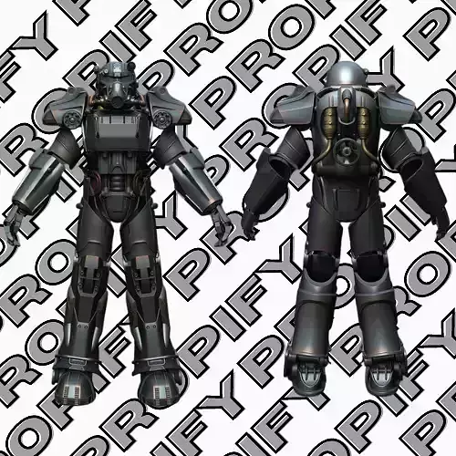 Fallout T60 Power Armor 3D Model Replica STL