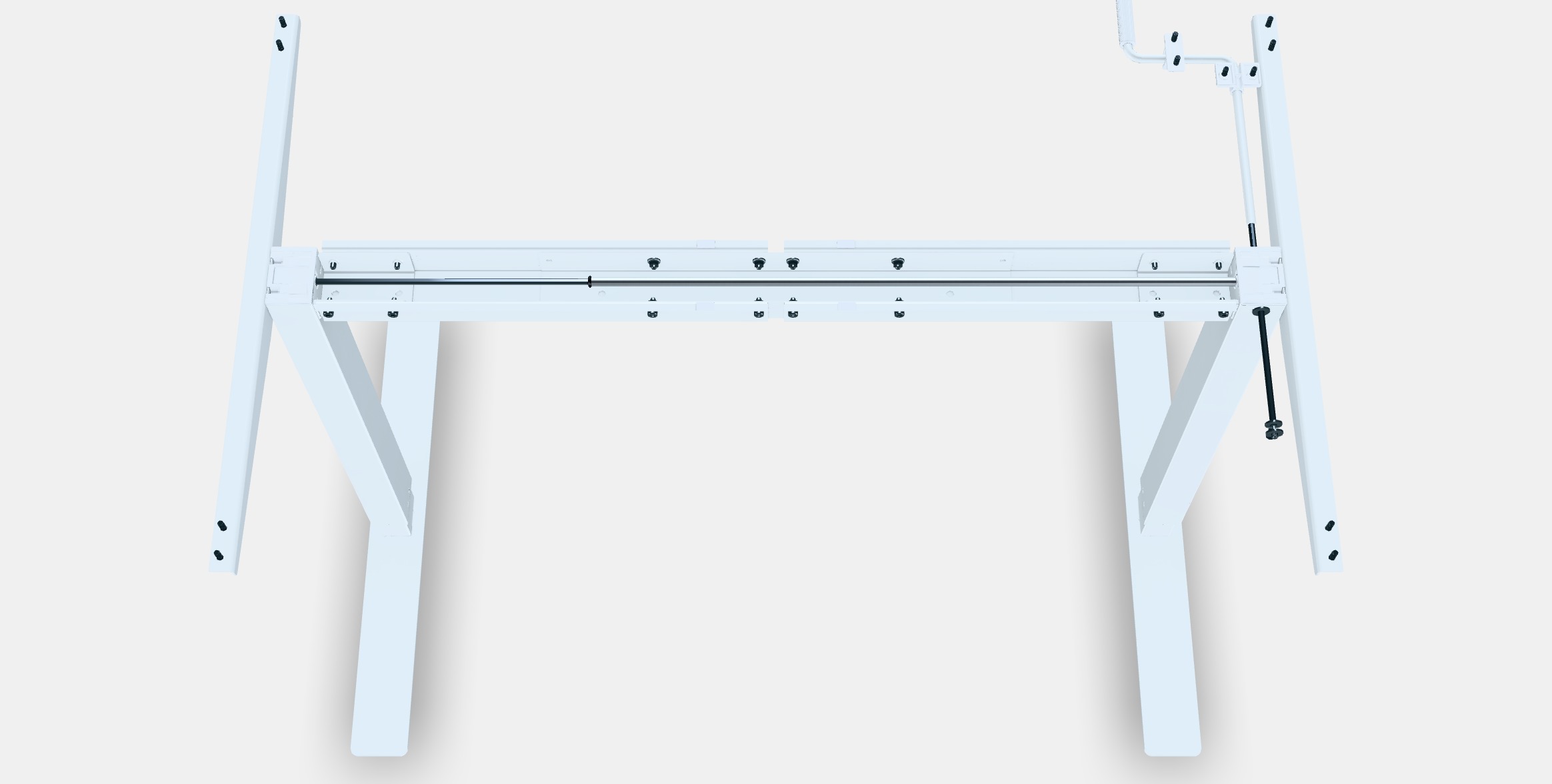 TROTTEN Underframe sit-stand f table top Low-poly 3D model_4