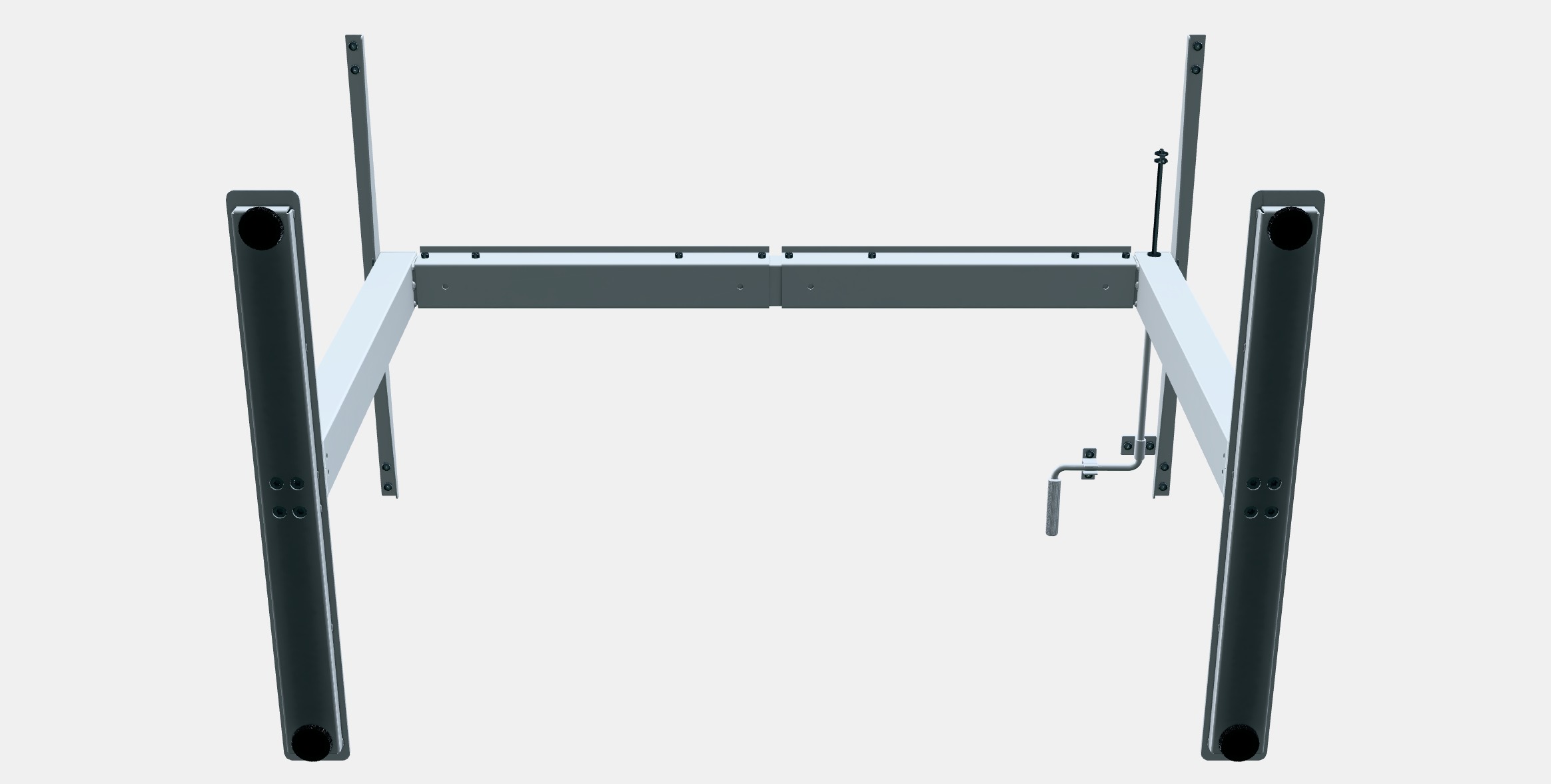 TROTTEN Underframe sit-stand f table top Low-poly 3D model_8