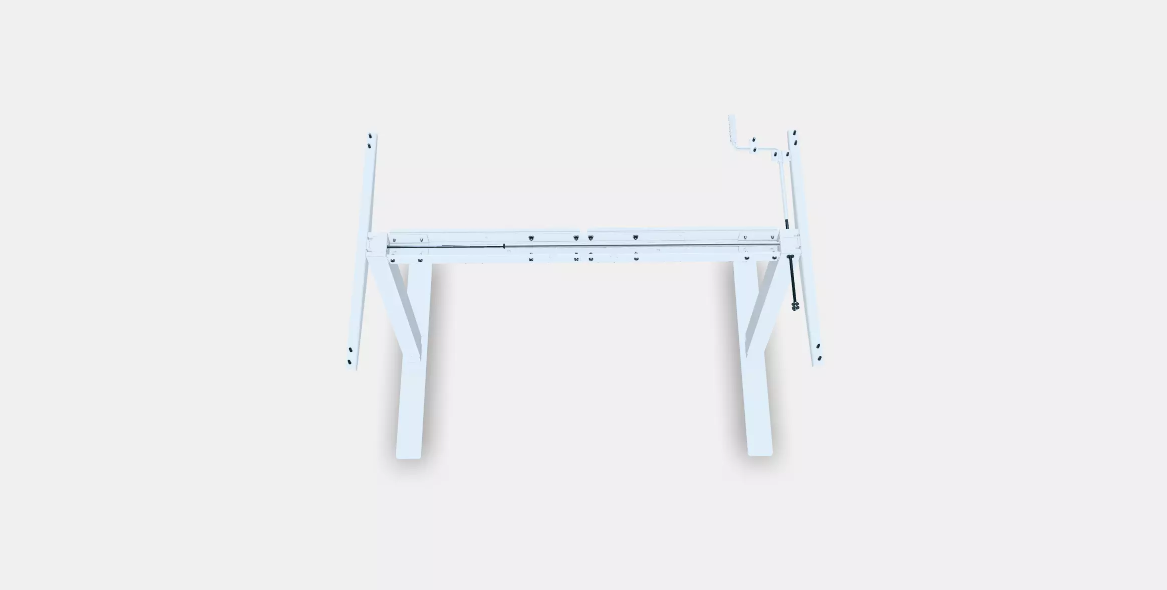 TROTTEN Underframe sit-stand f table top Low-poly 3D model_0