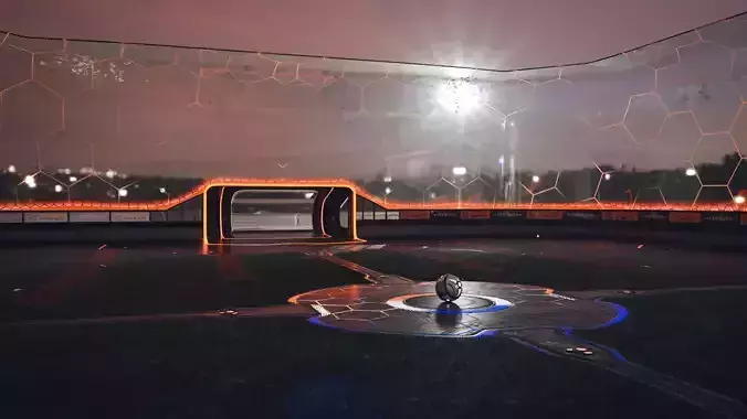 Rocket League DFH Stadium -  PBR Realistic 3D model