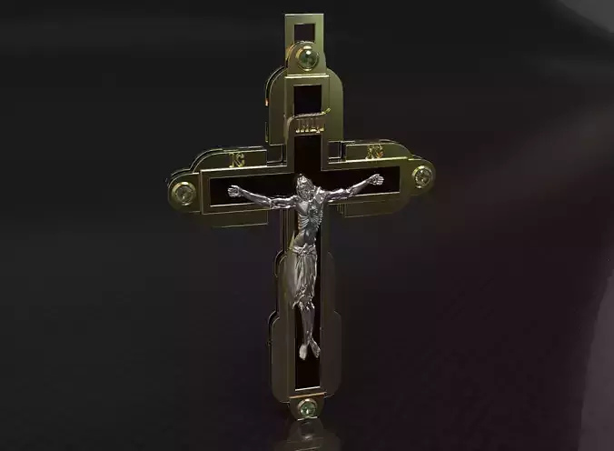 Beautiful cross with stones