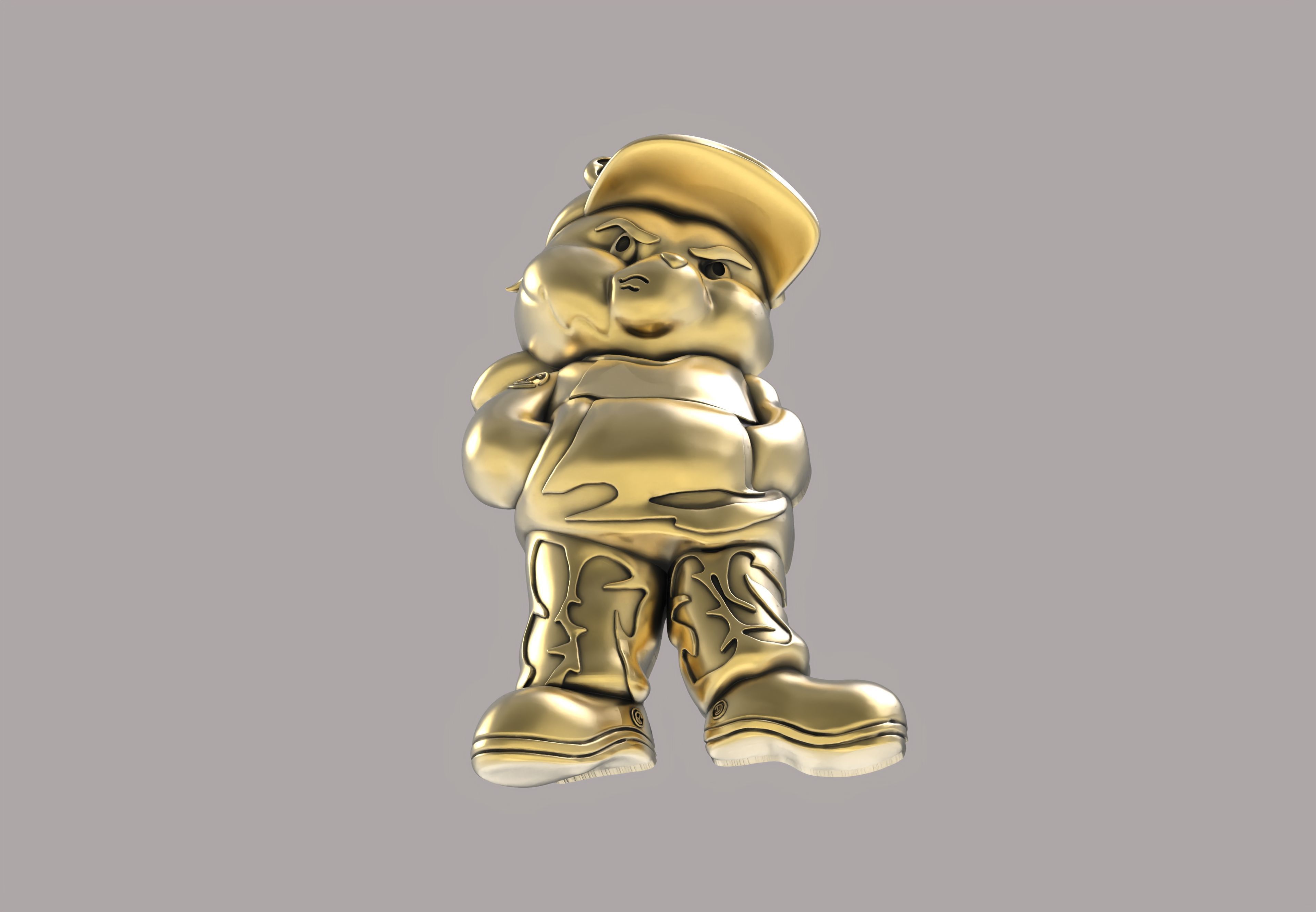 Cartoon Caracter Hip Hop Half 3d Model 3D print model_20