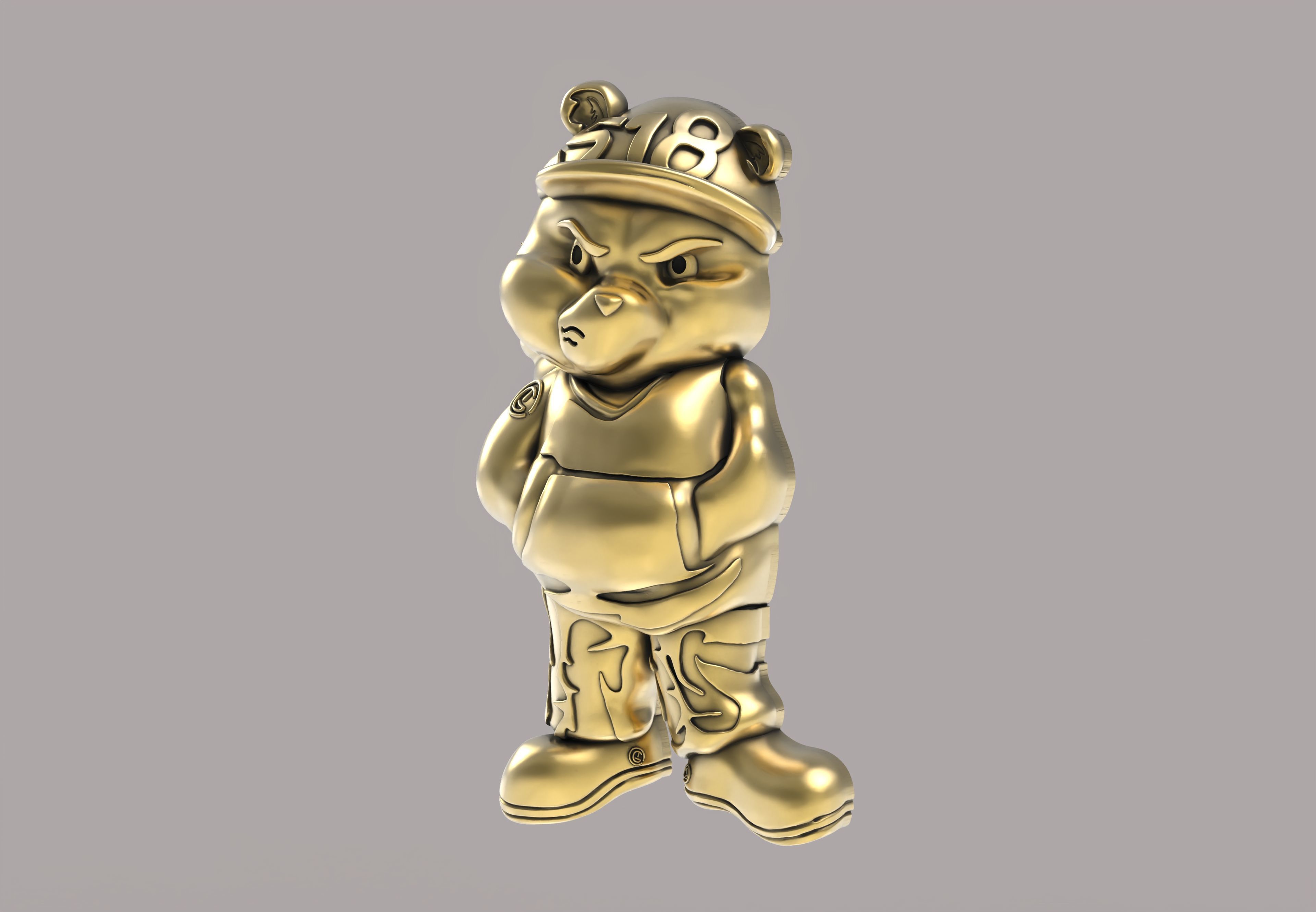 Cartoon Caracter Hip Hop Half 3d Model 3D print model_21