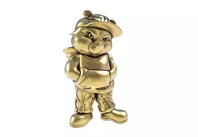 Cartoon Caracter Hip Hop Half 3d Model