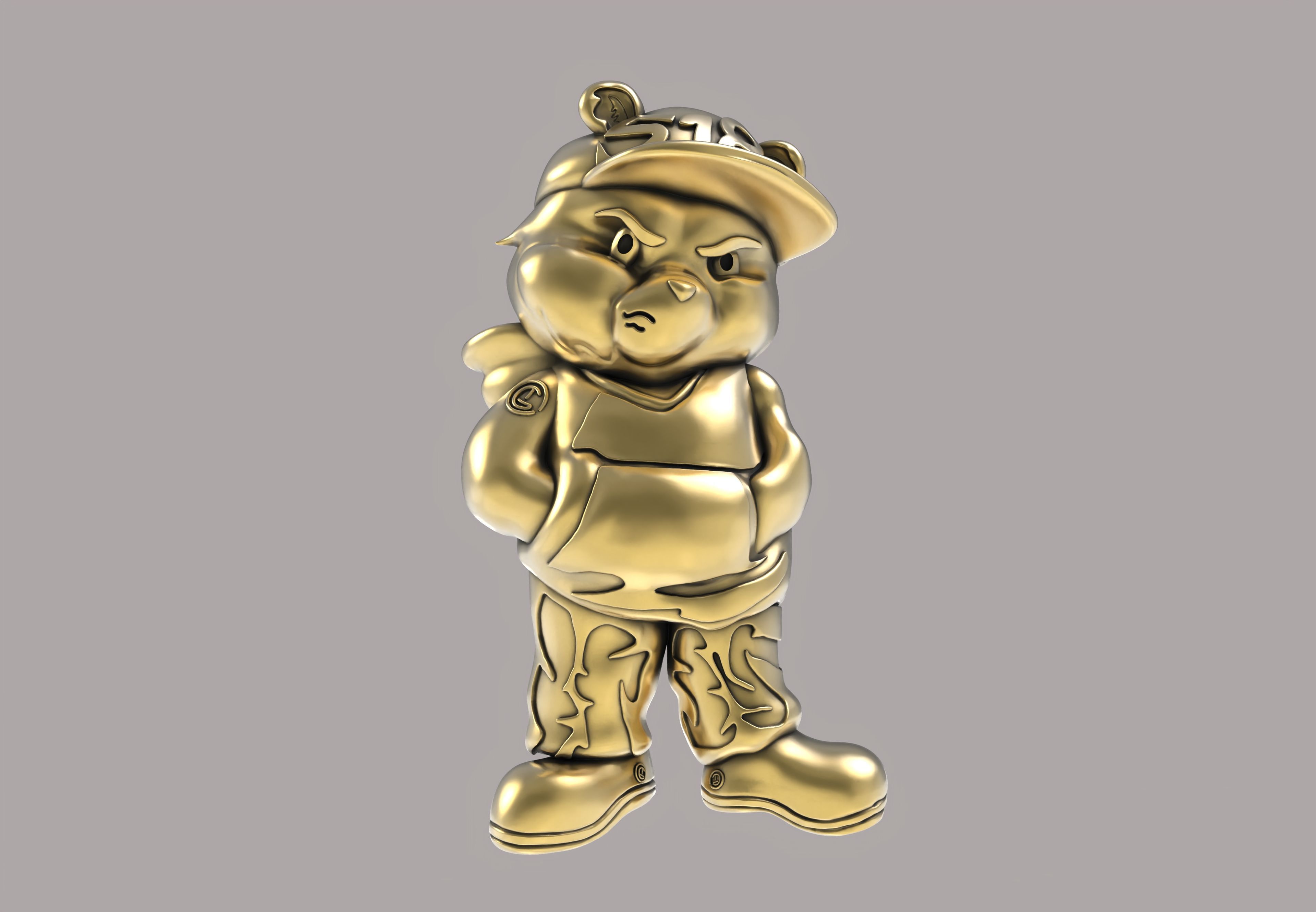 Cartoon Caracter Hip Hop Half 3d Model 3D print model_19