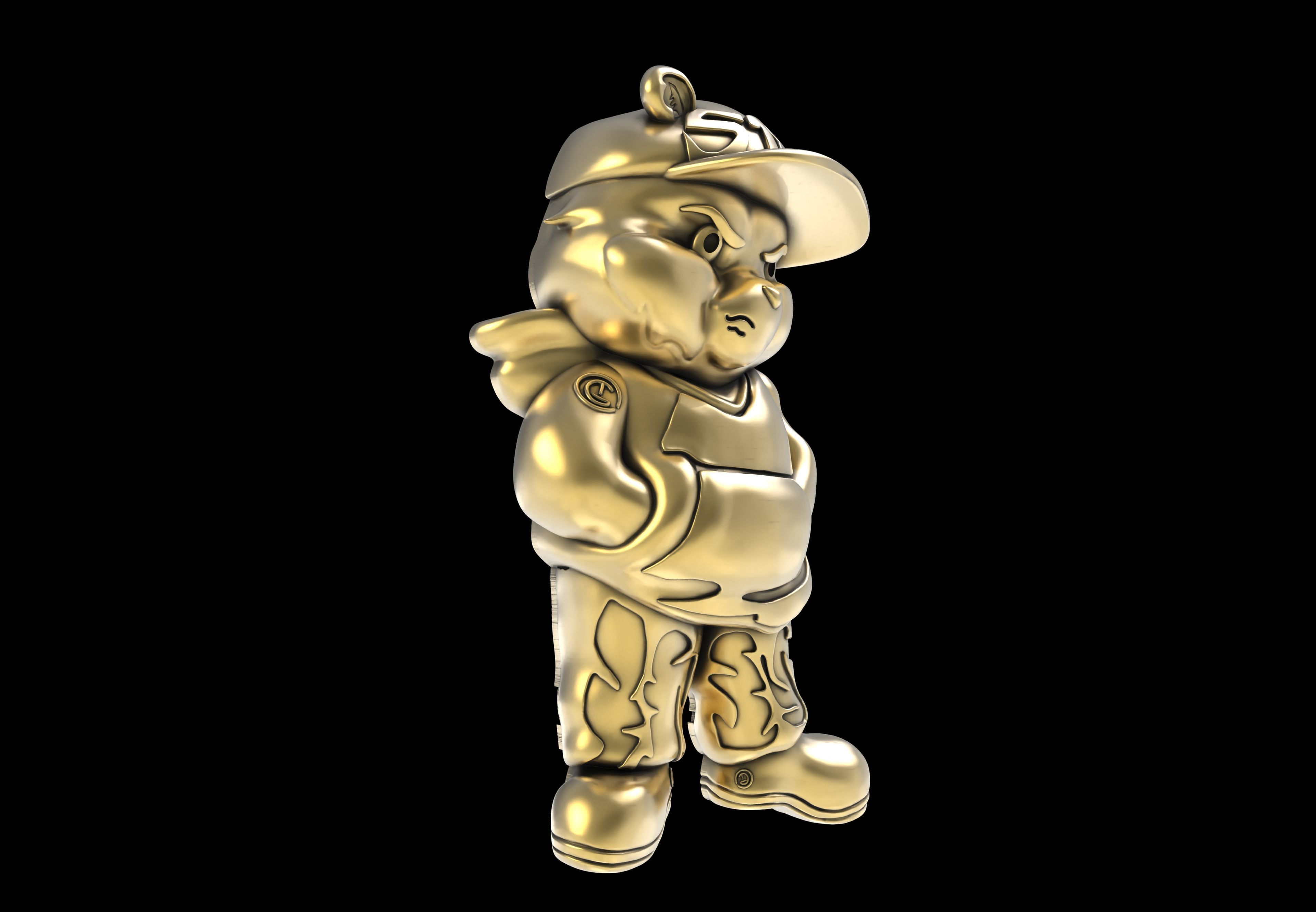 Cartoon Caracter Hip Hop Half 3d Model 3D print model_18