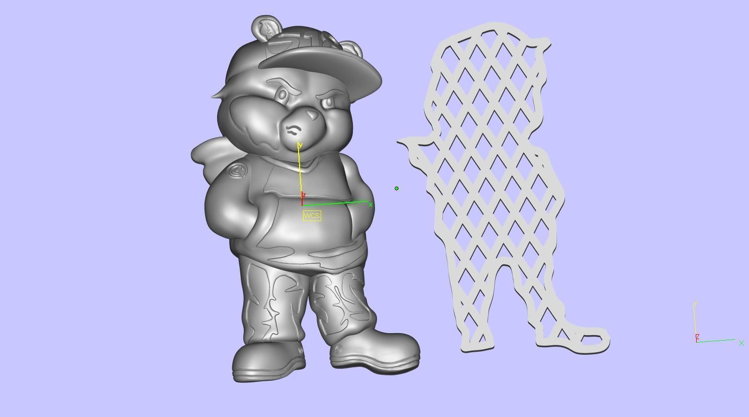 Cartoon Caracter Hip Hop Half 3d Model 3D print model_23