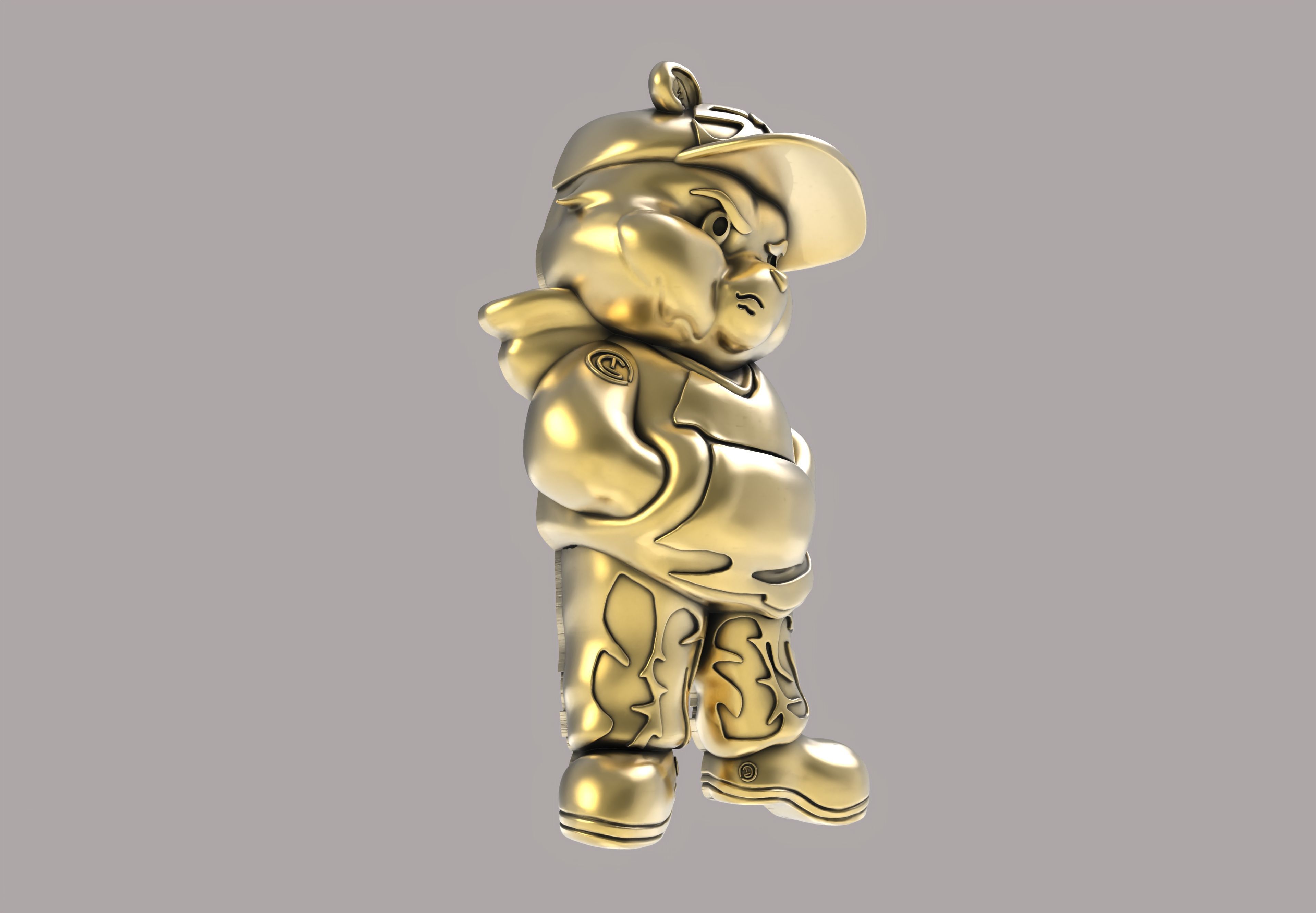 Cartoon Caracter Hip Hop Half 3d Model 3D print model_22