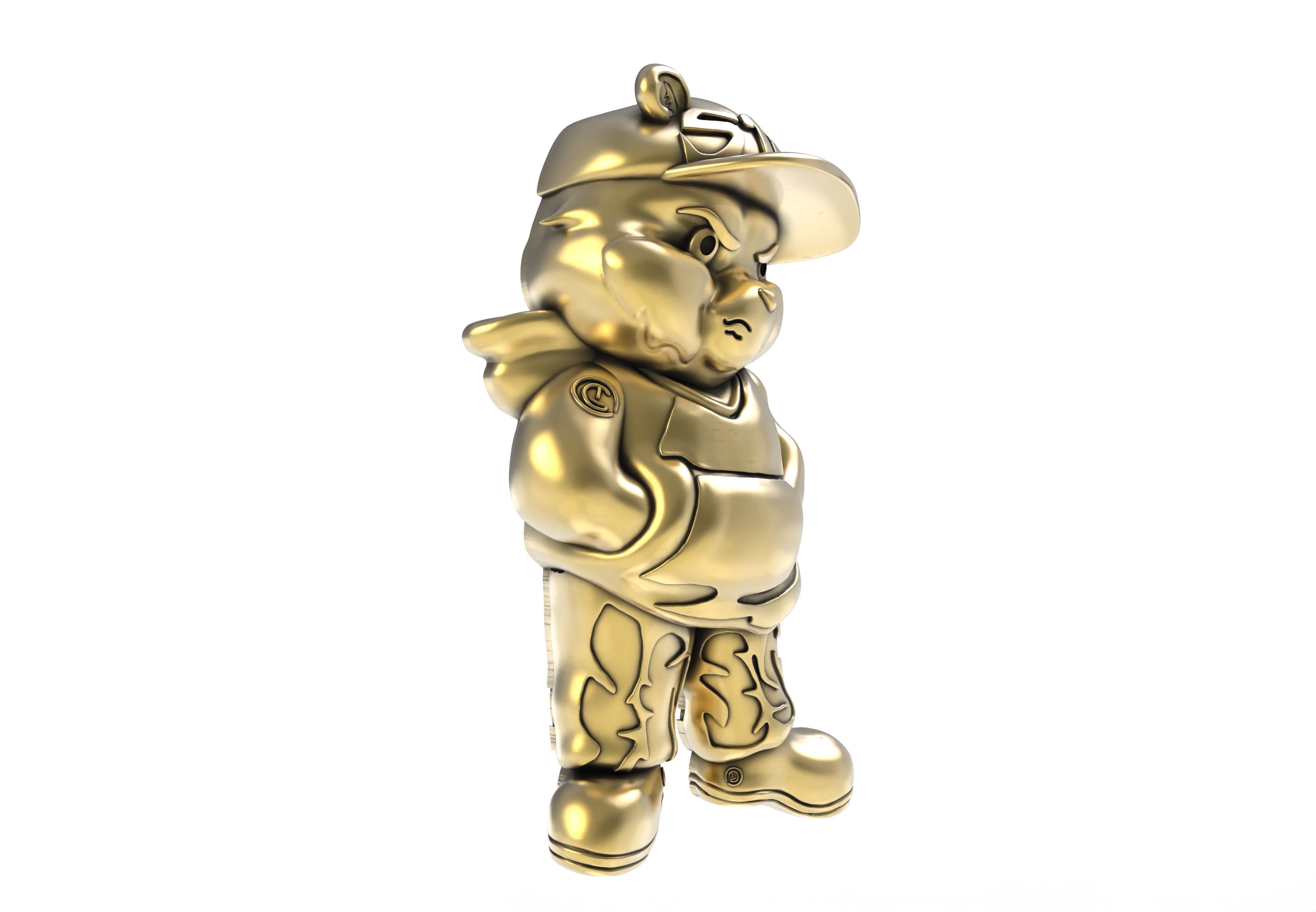 Cartoon Caracter Hip Hop Half 3d Model 3D print model_2