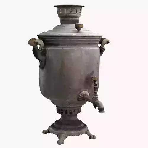 Old Samovar Low-poly 3D model