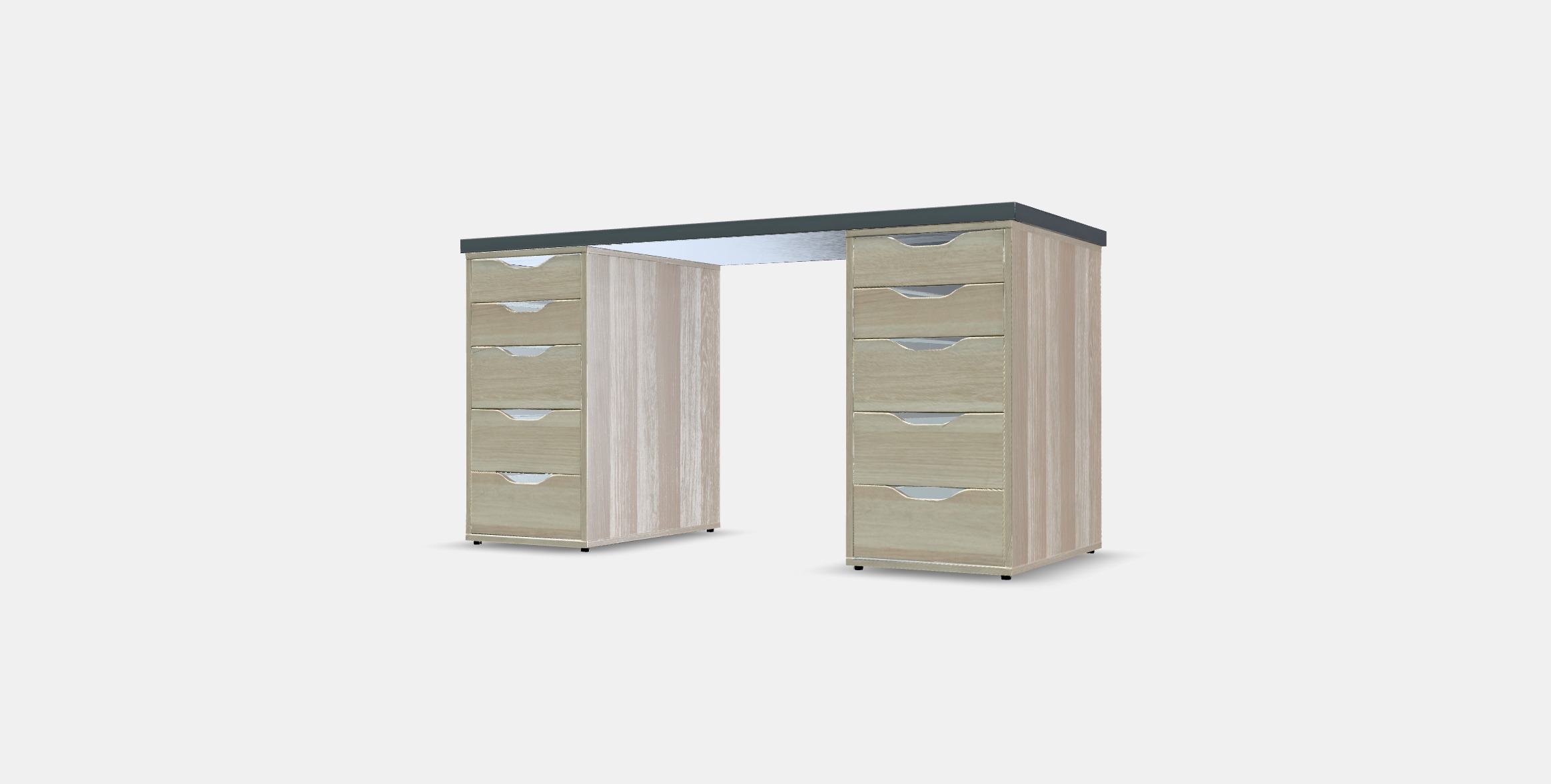 LAGKAPTEN - ALEX Desk 20 Low-poly 3D model_10