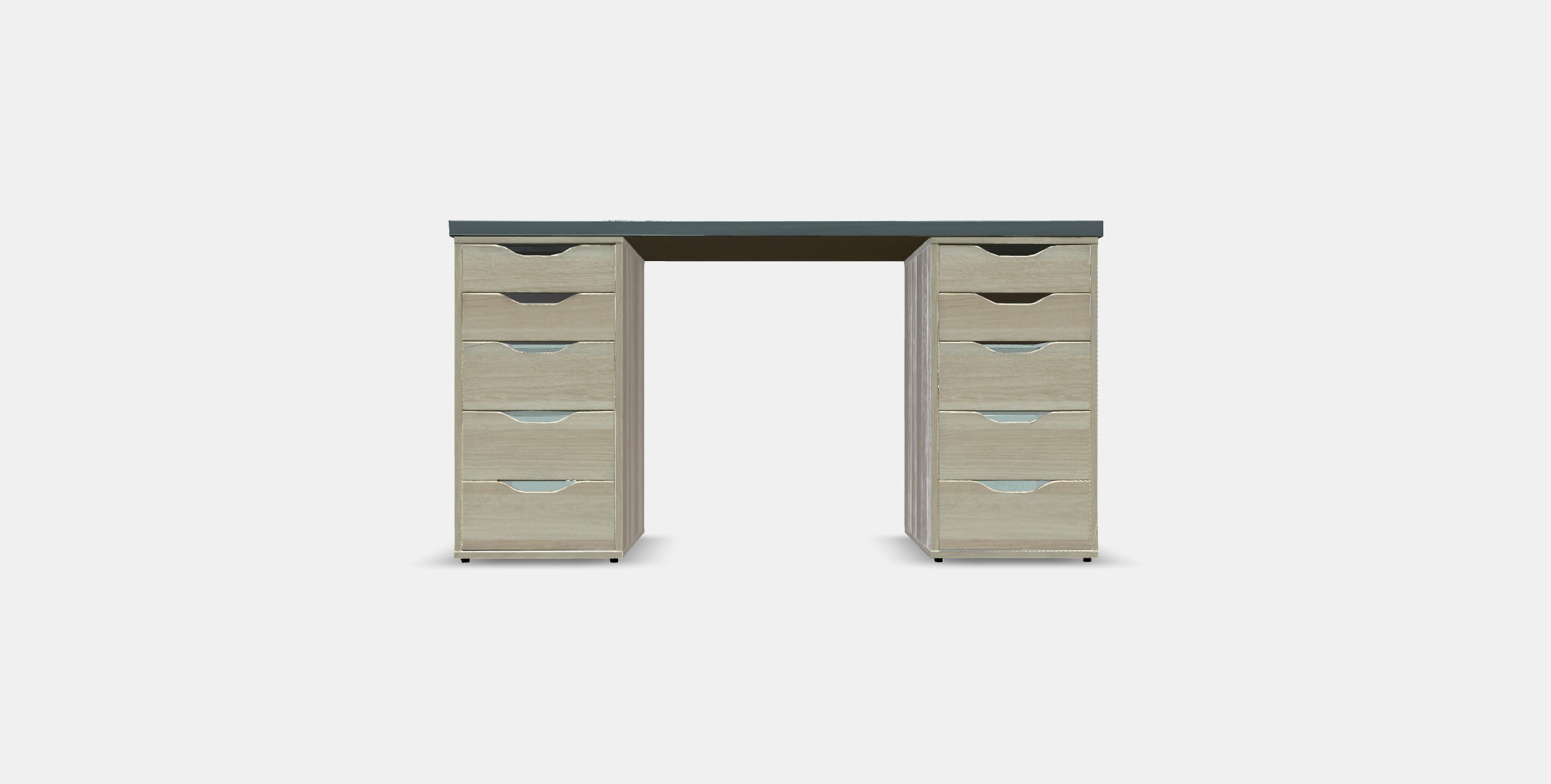 LAGKAPTEN - ALEX Desk 20 Low-poly 3D model_7