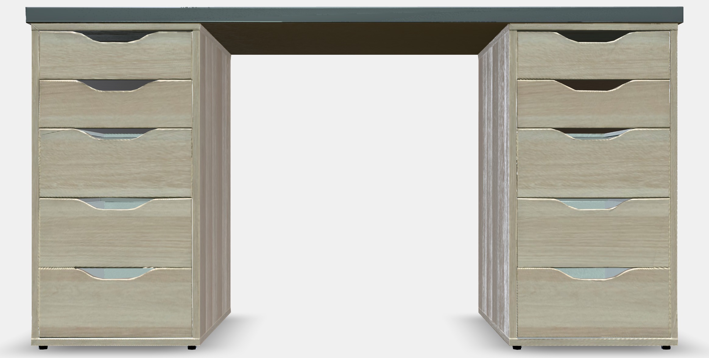 LAGKAPTEN - ALEX Desk 20 Low-poly 3D model_13