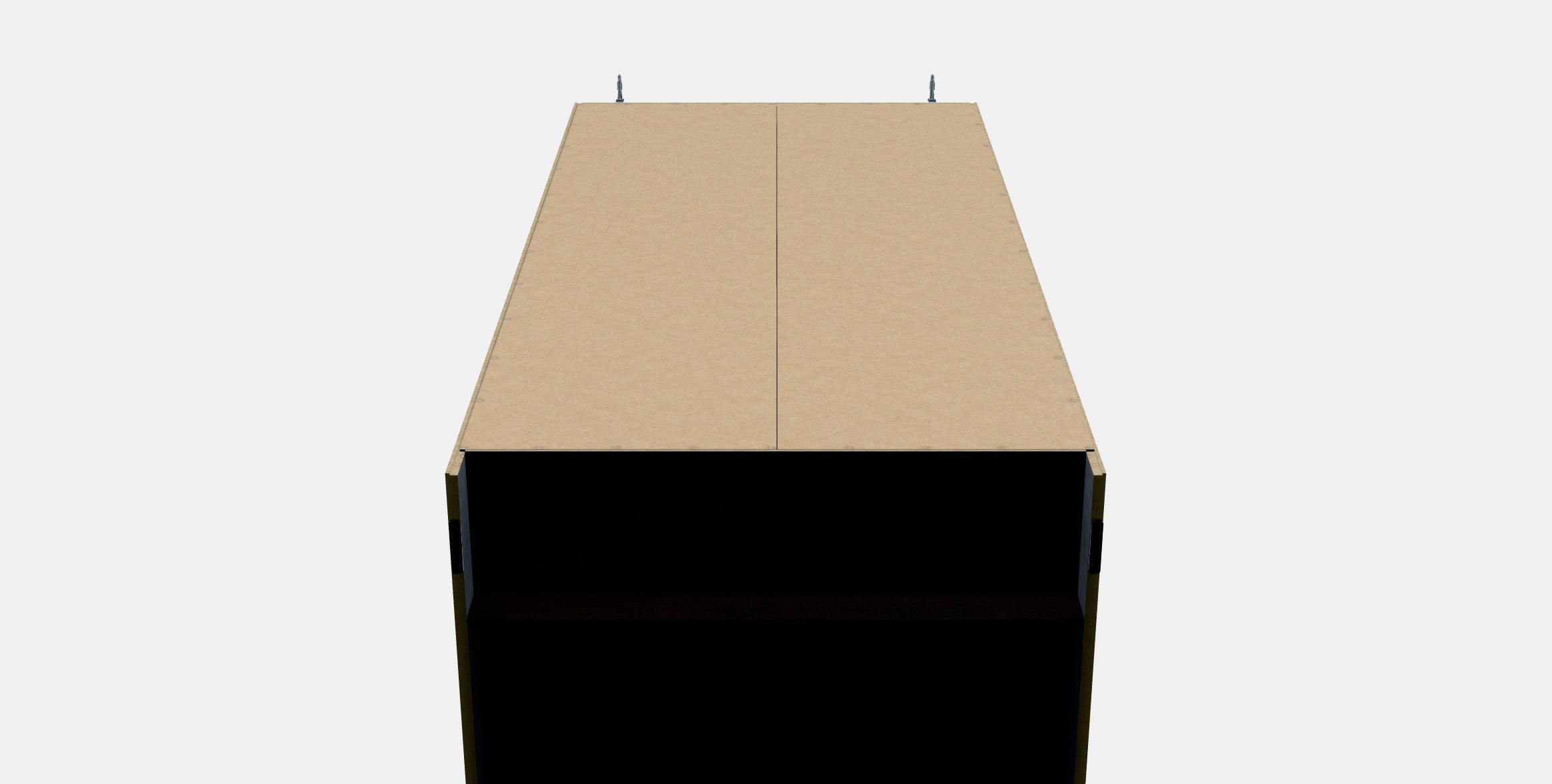 RAKKESTAD Wardrobe with 2 doors Low-poly 3D model_7