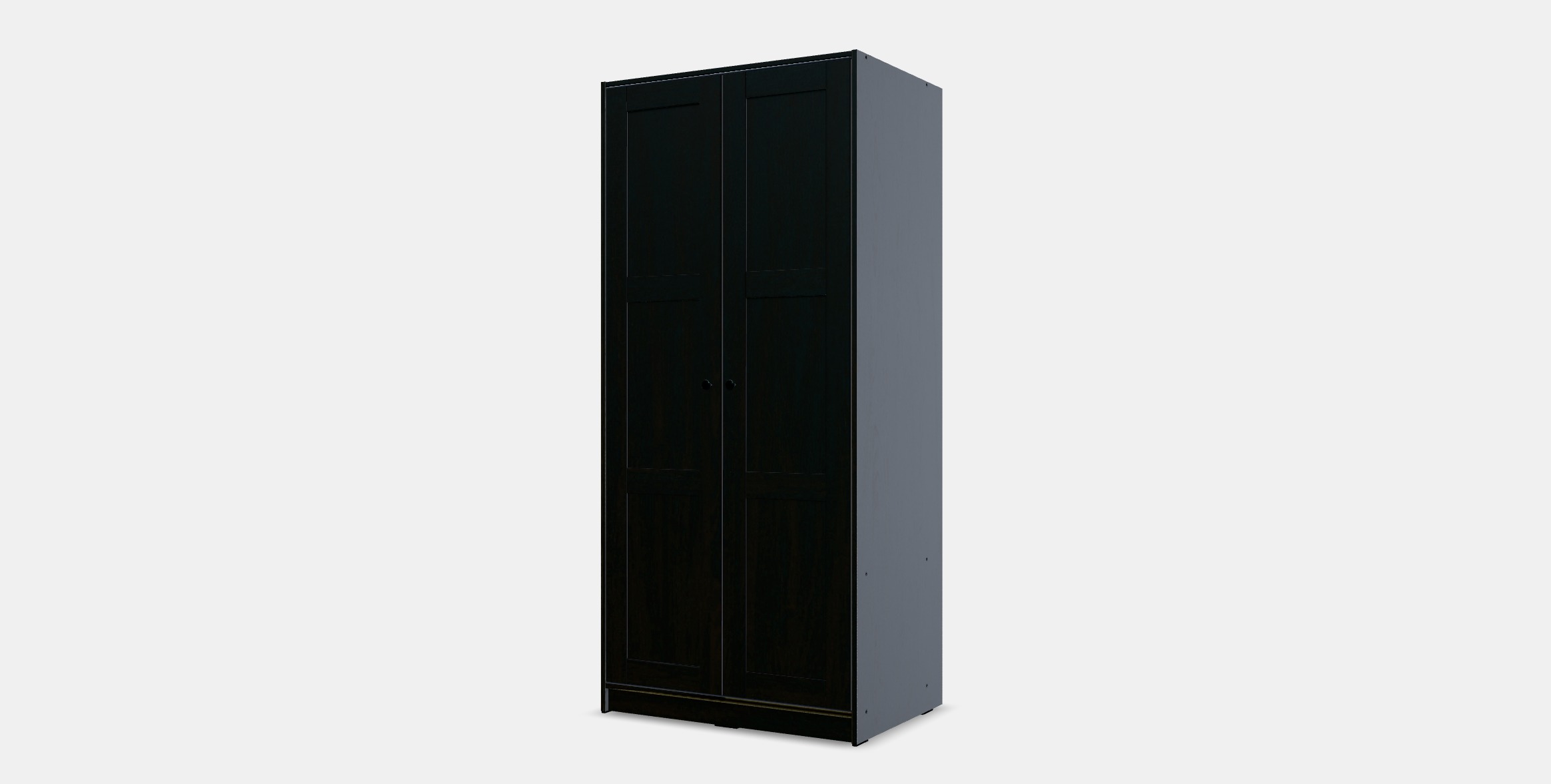 RAKKESTAD Wardrobe with 2 doors Low-poly 3D model_12