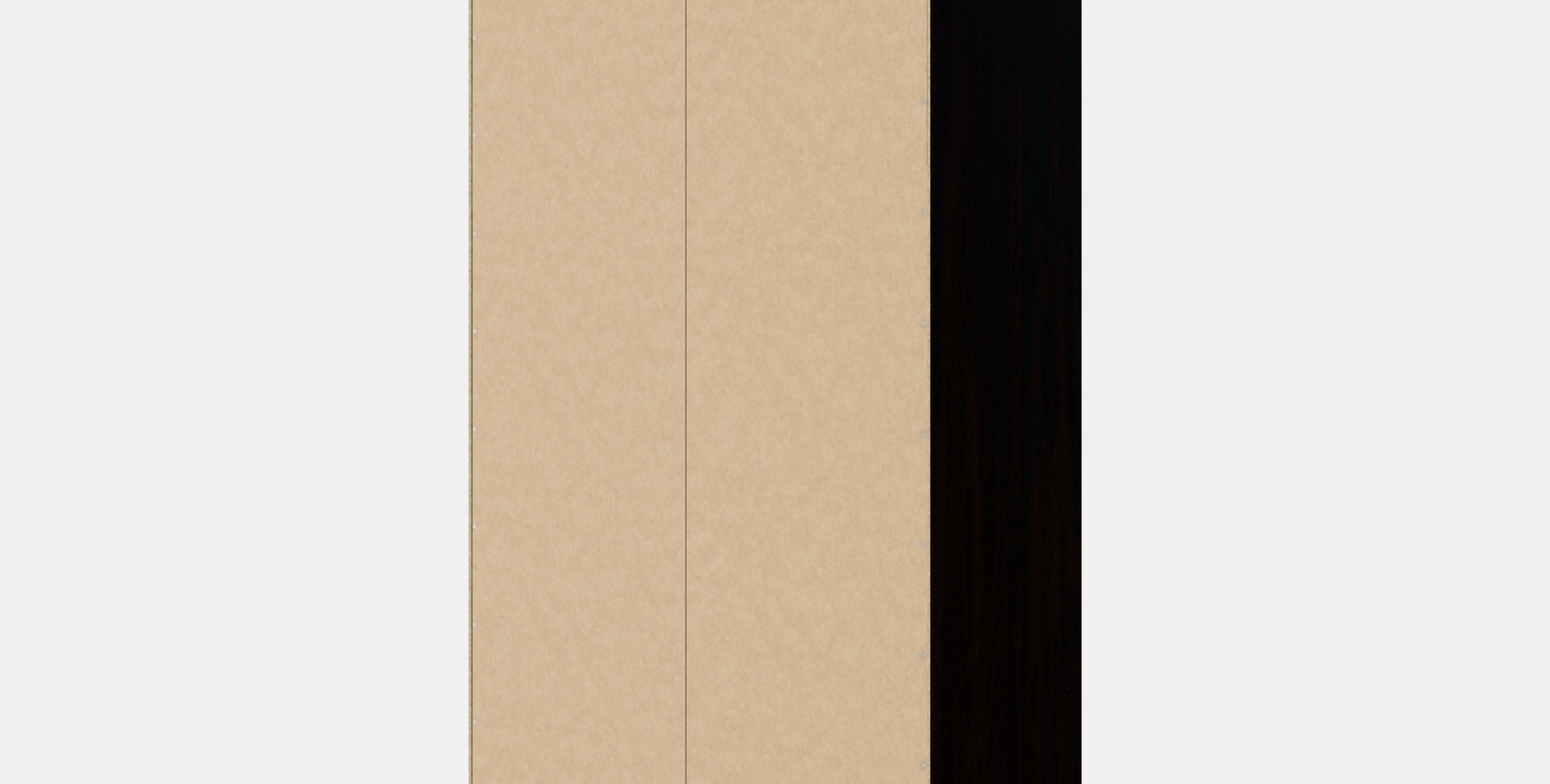 RAKKESTAD Wardrobe with 2 doors Low-poly 3D model_5