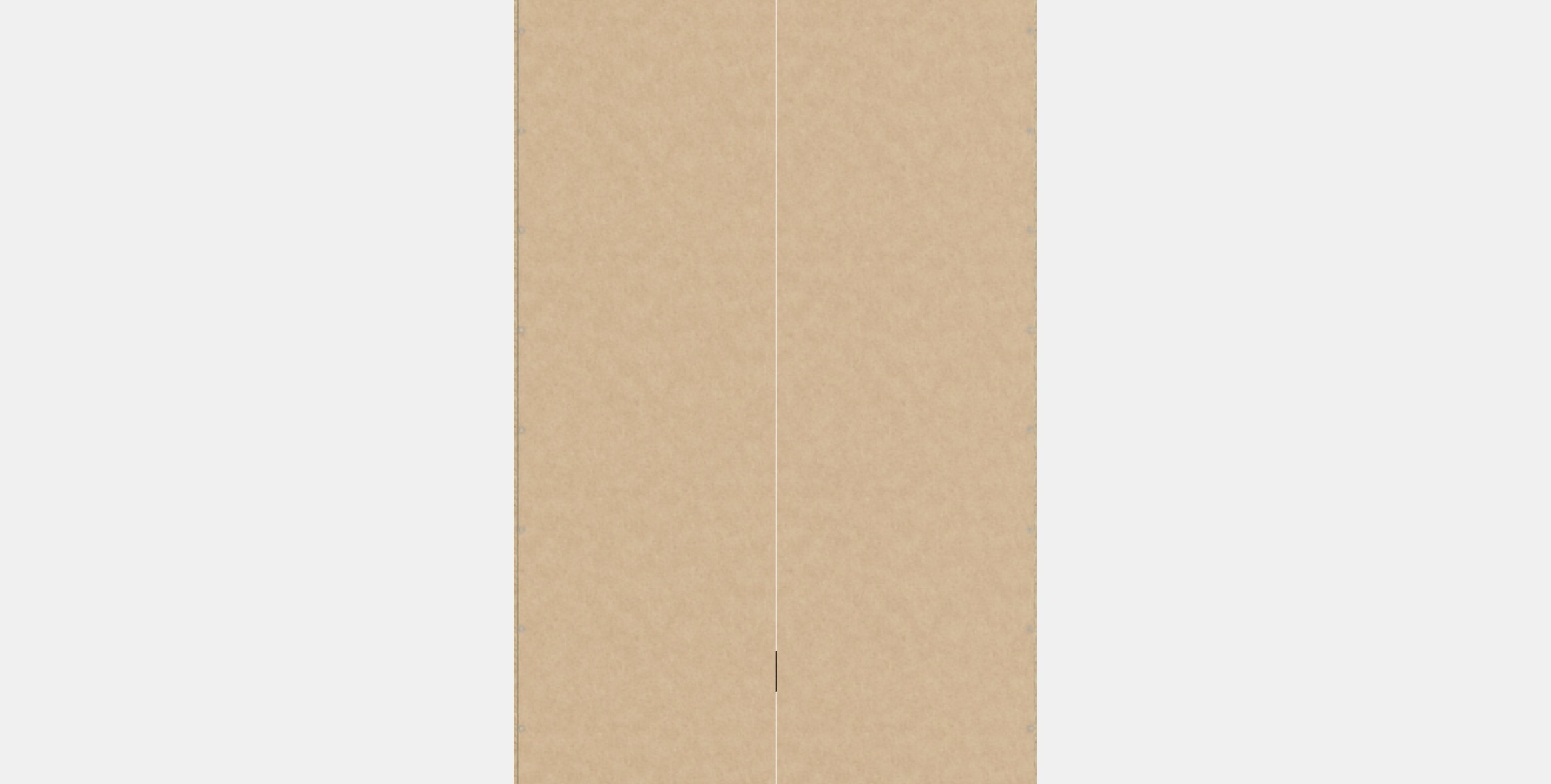 RAKKESTAD Wardrobe with 2 doors Low-poly 3D model_15