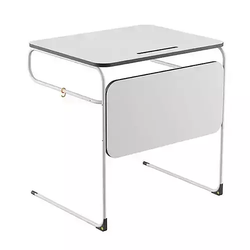 Line School Desk 3D model