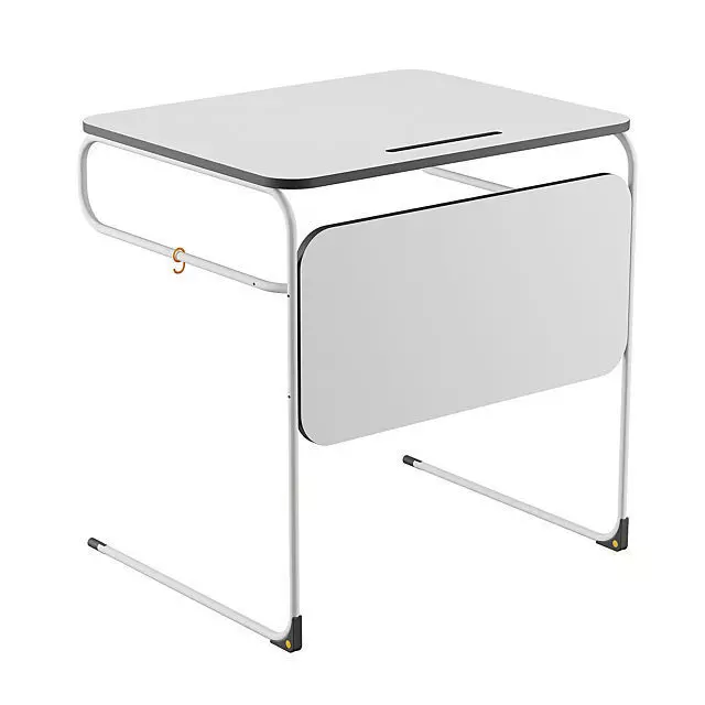 Line School Desk 3D model