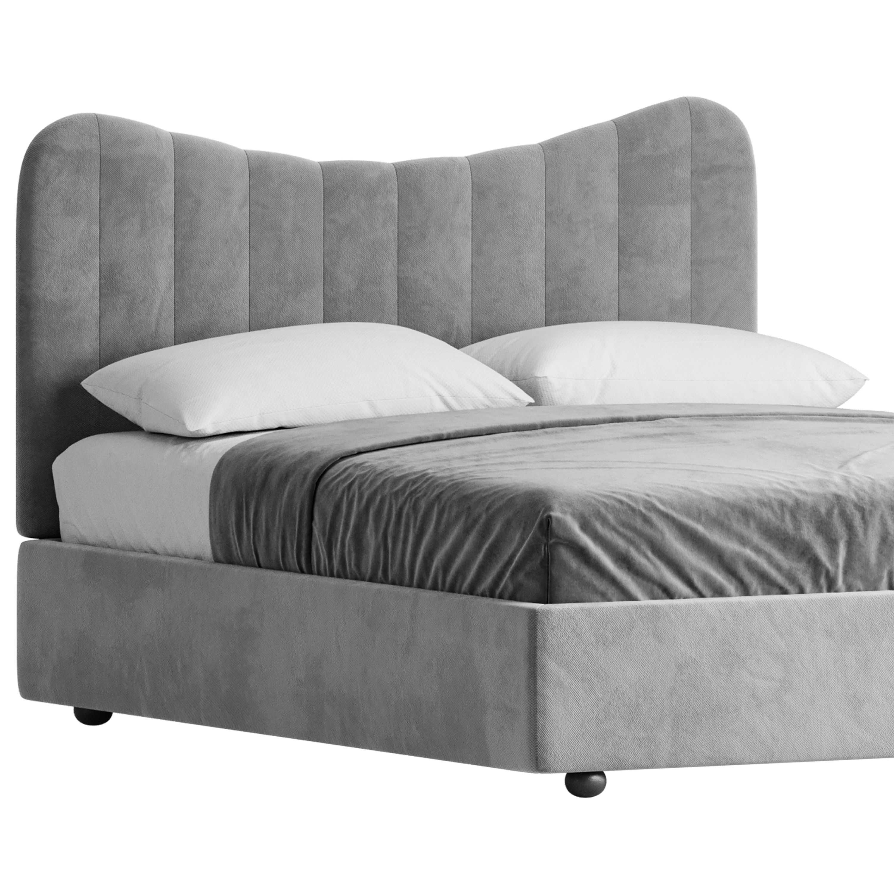 Bed LINE BEIGE by Romatti 3D model_6