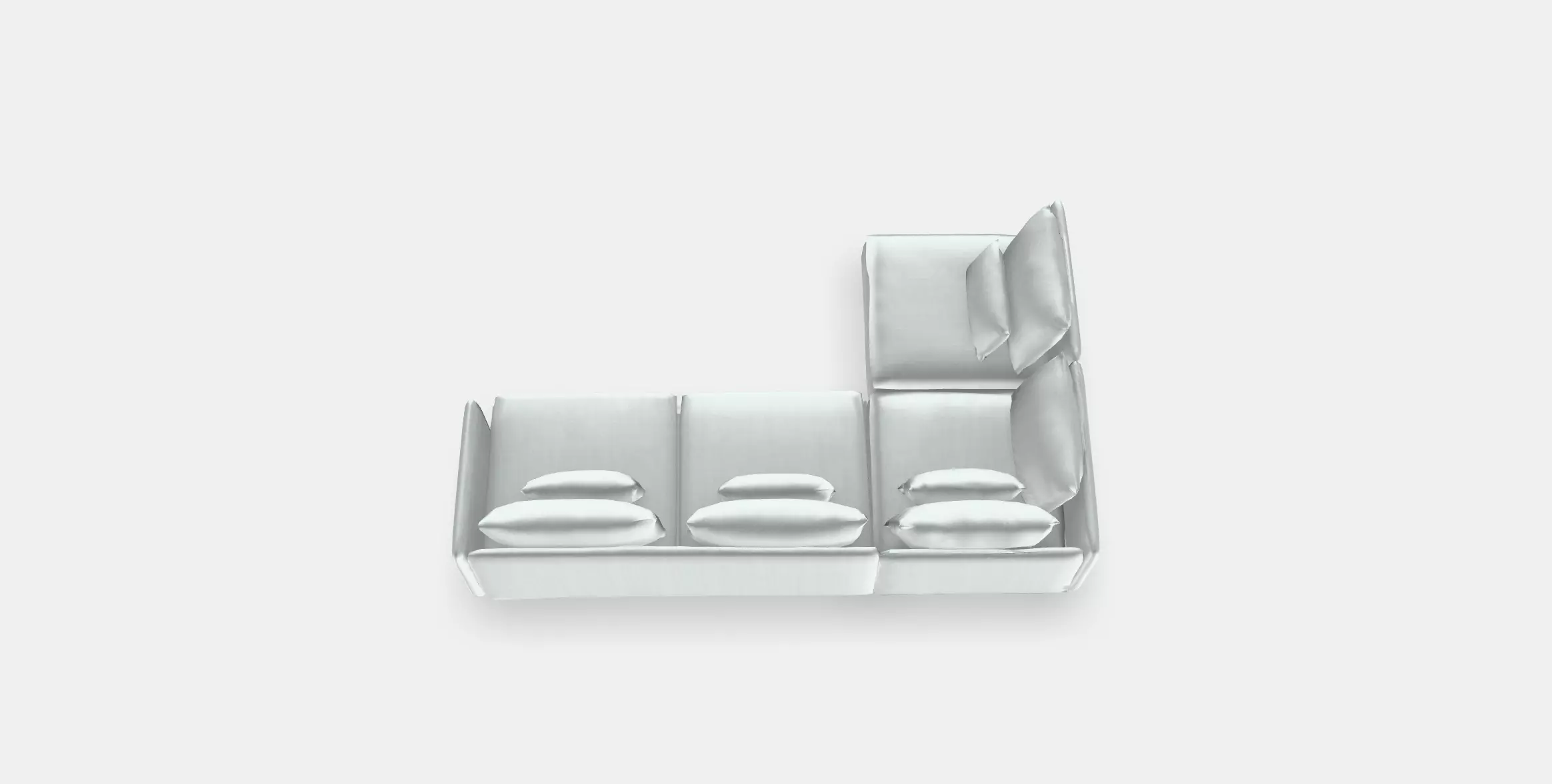 SODERHAMN Corner sofa 4-seat 1 Low-poly 3D model_0