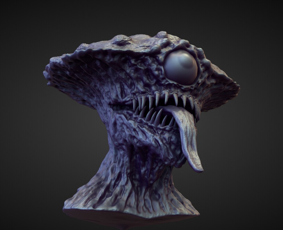 HEAD54 high poly sculpt 3D model_3