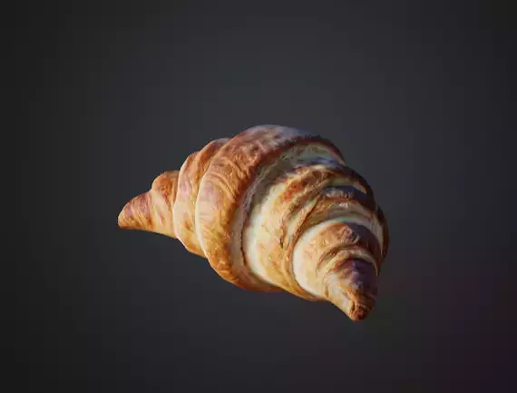 3D Realistic Croissant