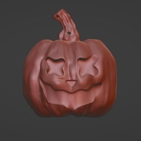 Pumpkin stl key block  3D print model