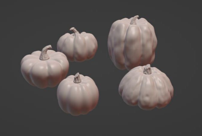 Pumpkins stl 3D print model_1