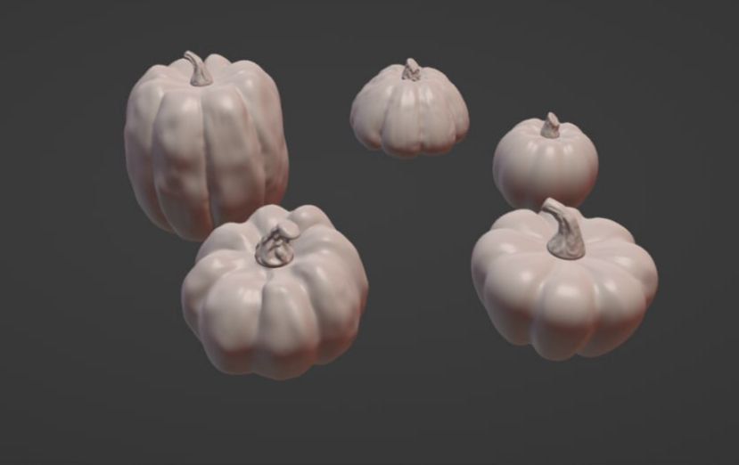 Pumpkins stl 3D print model_5