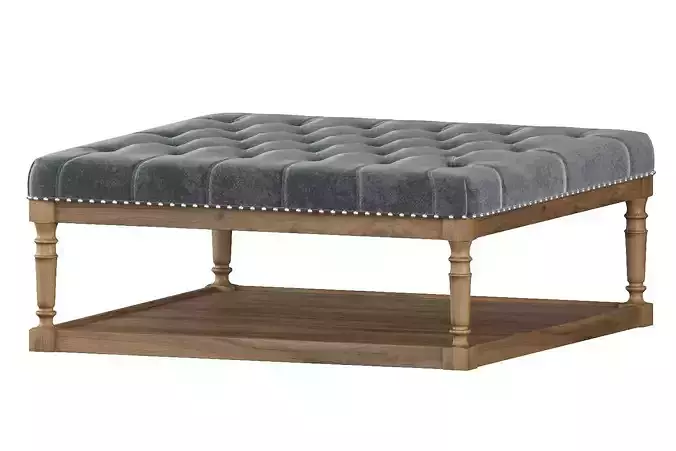 One Allium Way Bem Upholstered Ottoman  3D model