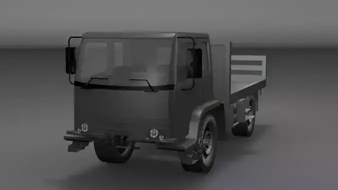 Leyland DAF Cargo Truck Low-poly 3D model