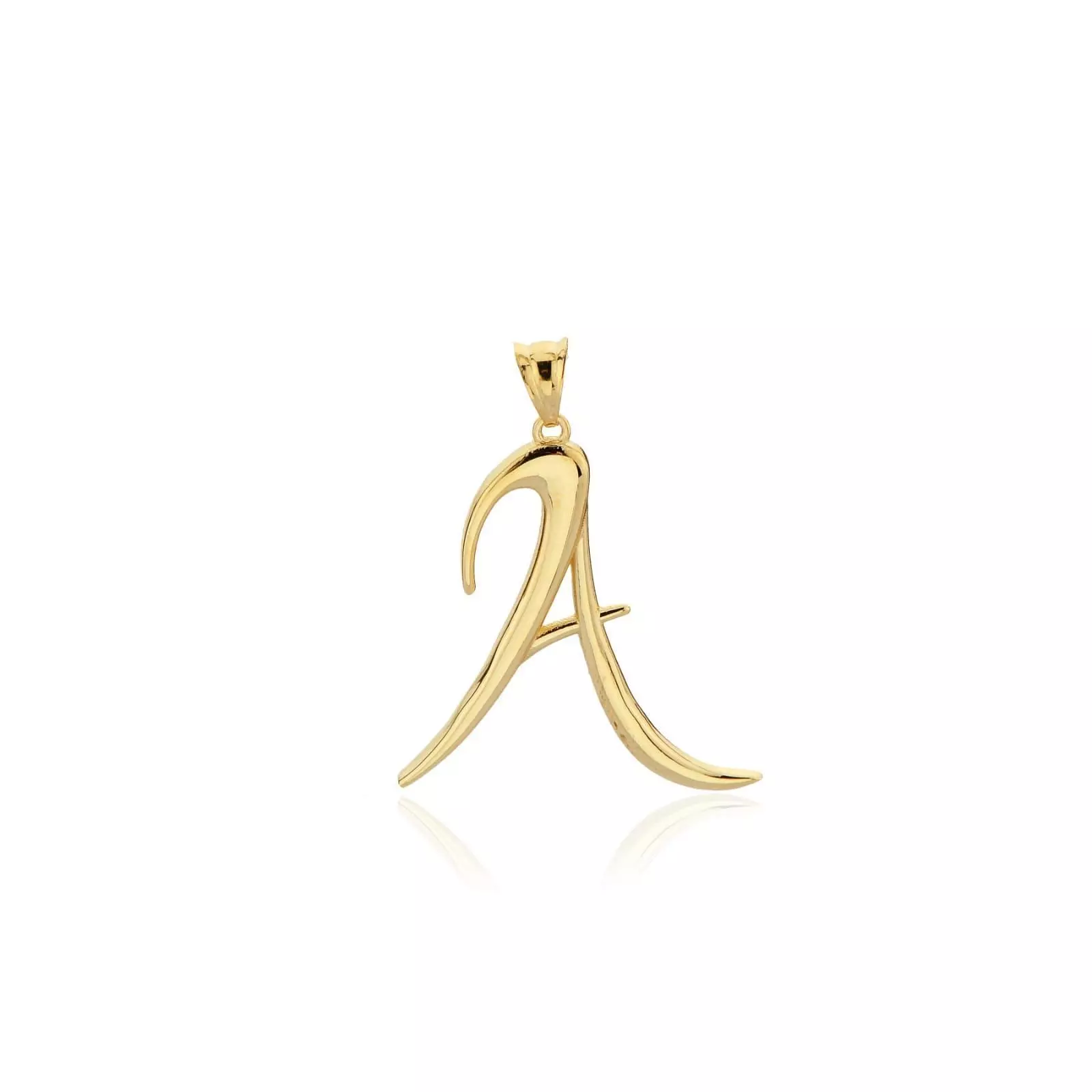 Handwritten Style Personalized Letter Pendant 3D print model_0