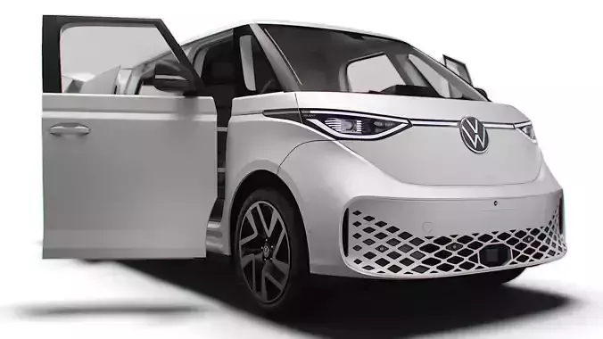 VW ID Buzz Cargo LWB HQInterior 2024 3D model