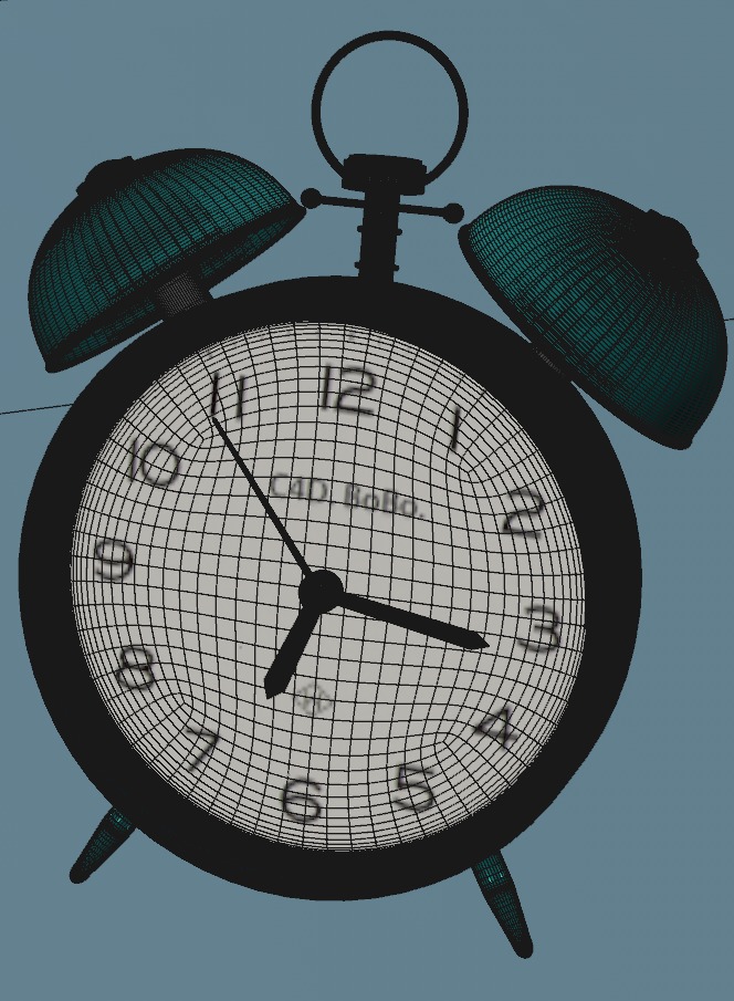 Alarm Clock 3D model with cinema 4d Octane 3D model 3D model_3