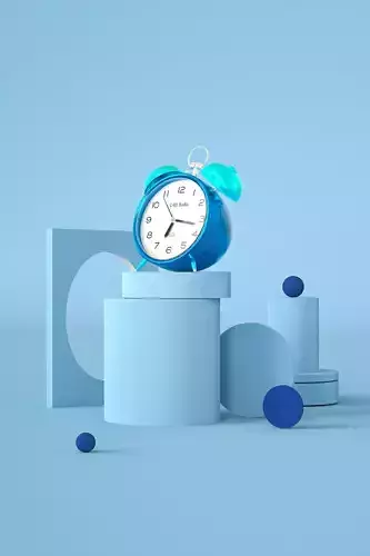 Alarm Clock 3D model with cinema 4d Octane 3D model