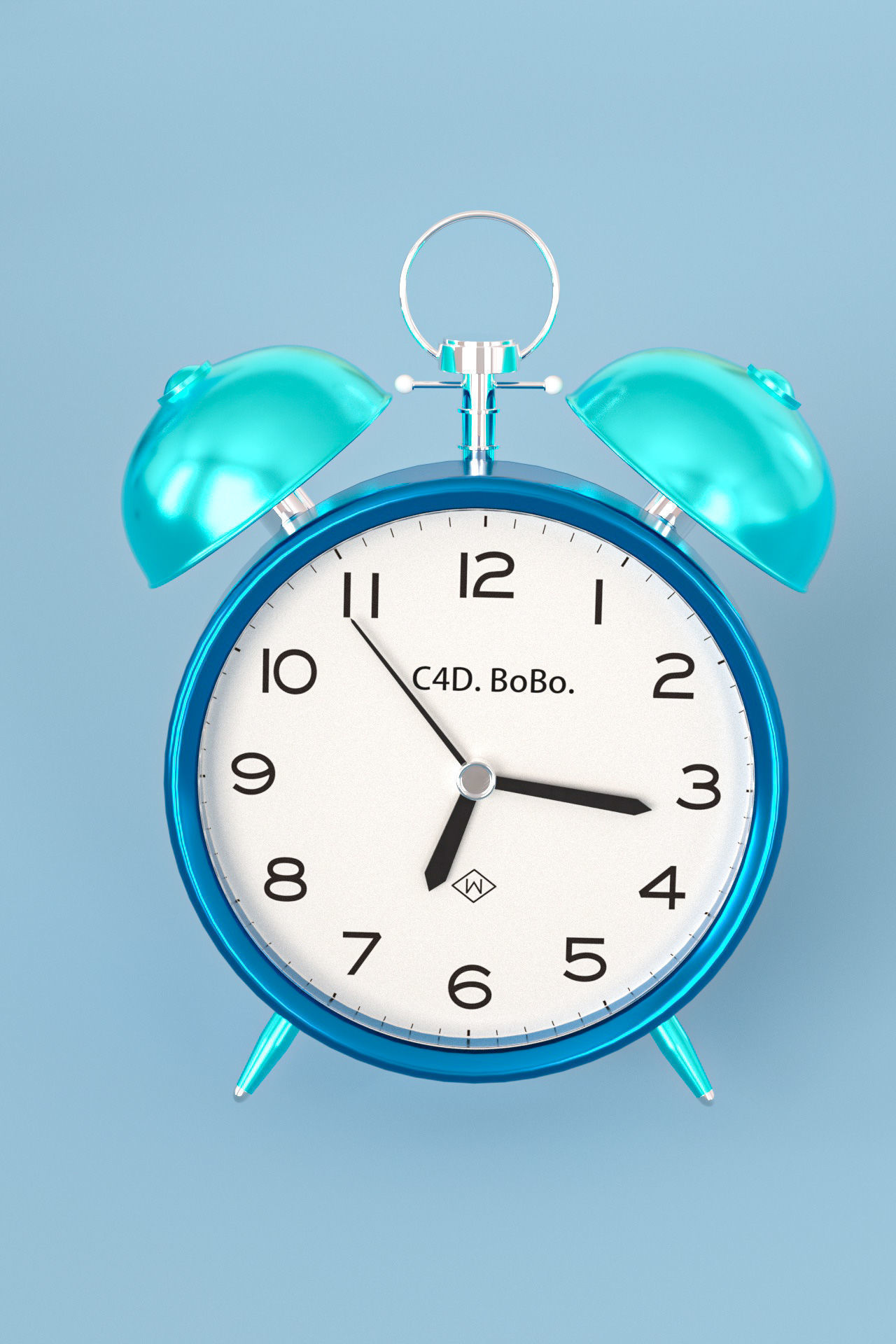 Alarm Clock 3D model with cinema 4d Octane 3D model 3D model_2