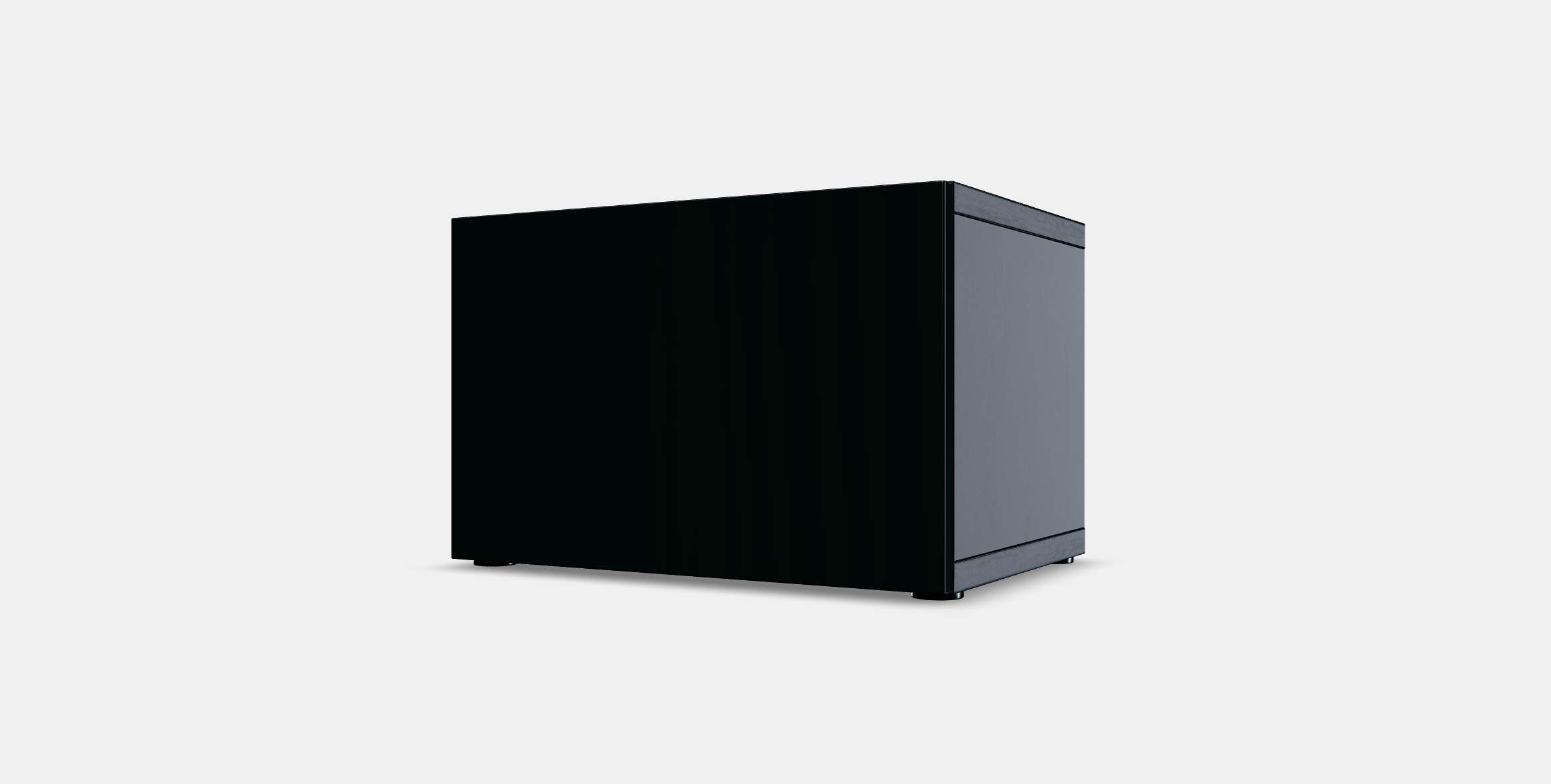 BESTA Shelf unit with door 21 Low-poly 3D model_11