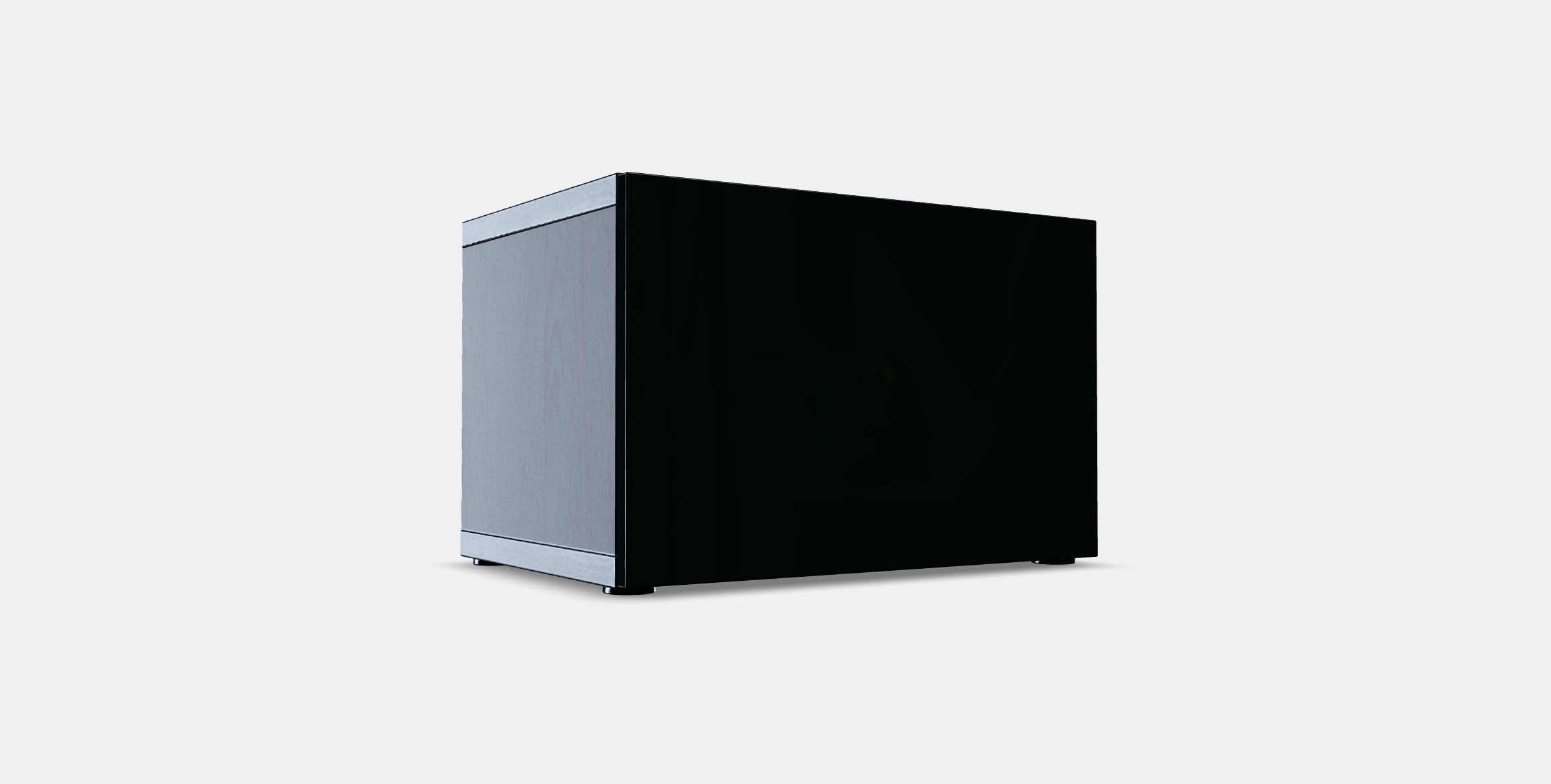 BESTA Shelf unit with door 21 Low-poly 3D model_2