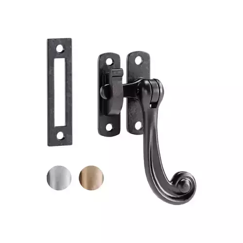 Black Window Sash Door Lock 3D model