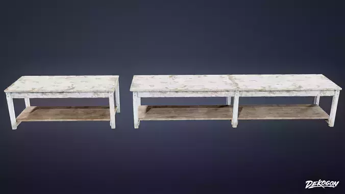 INDUSTRIAL - Table Workbench 01 - LOW POLY AND NANITE
