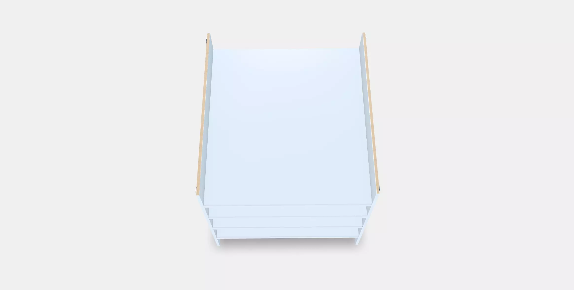 KALLAX Insert with 4 shelves Low-poly 3D model